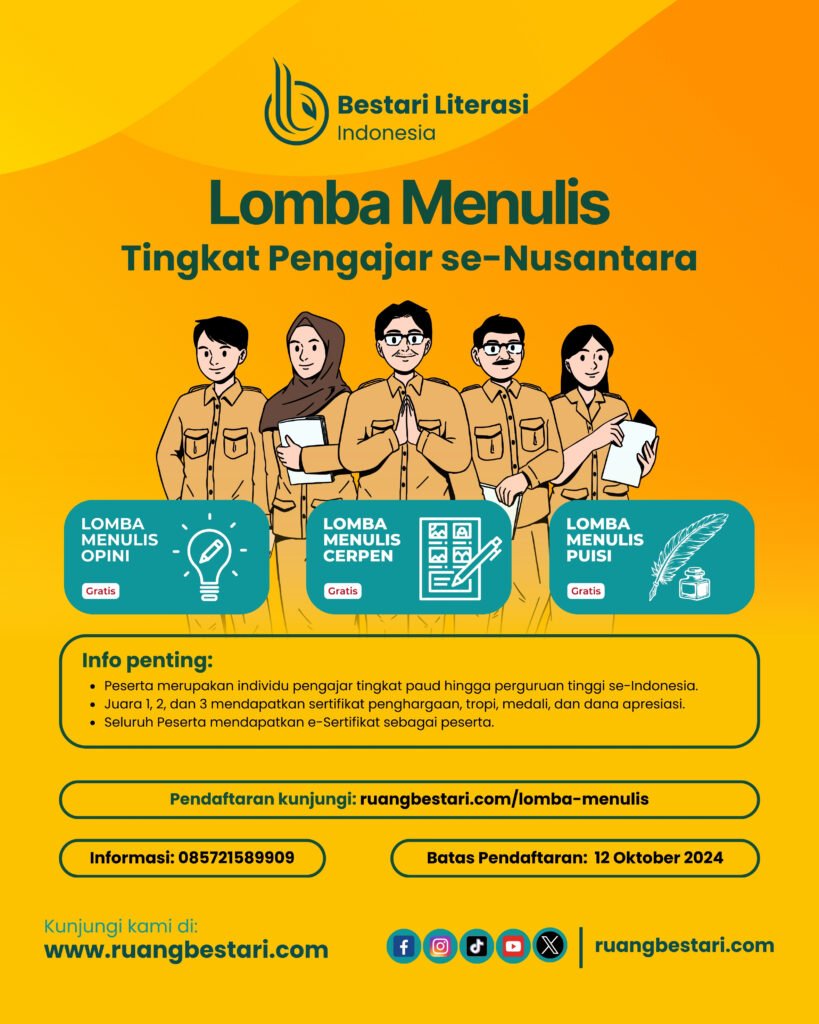 Lomba Menulis Tingkat Pengajar se-Nusantara