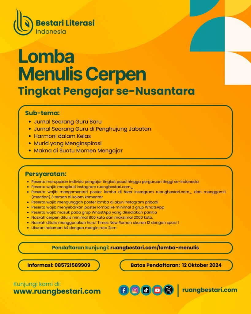 Lomba Menulis Tingkat Pengajar se-Nusantara