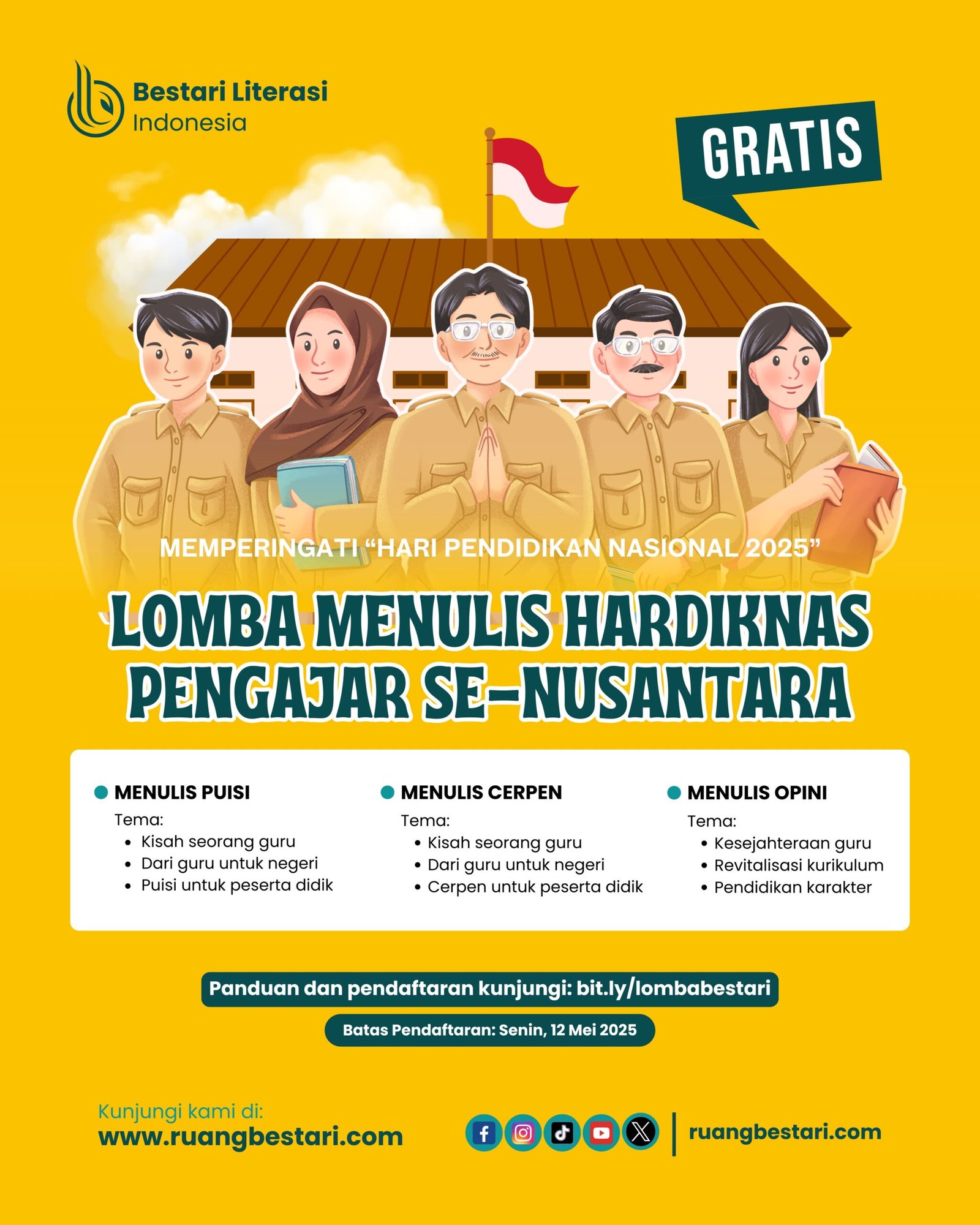 lomba hardiknas bestari literasi indonesia