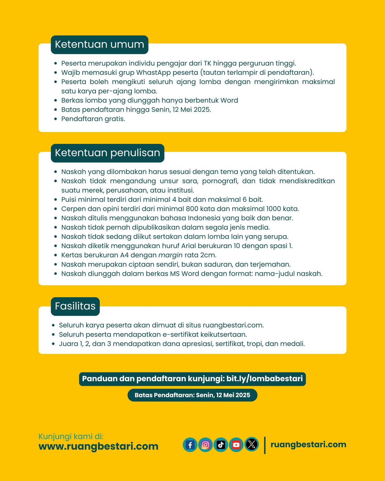 lomba hardiknas bestari literasi indonesia