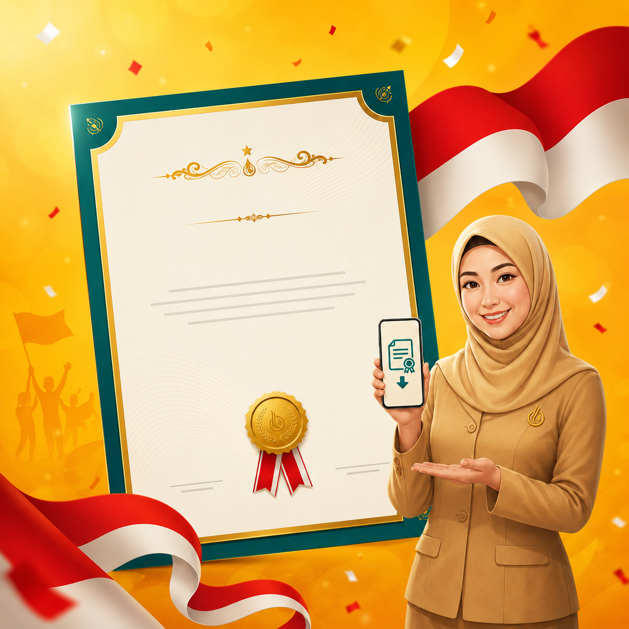 E-Sertifikat Lomba Menulis HUT RI ke-81