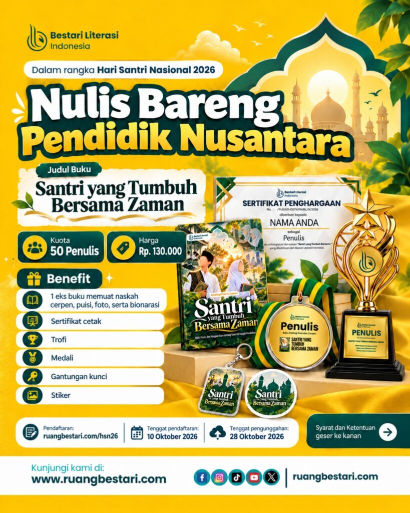 Poster Nulis Bareng Pendidik Nusantara 2026 — informasi program