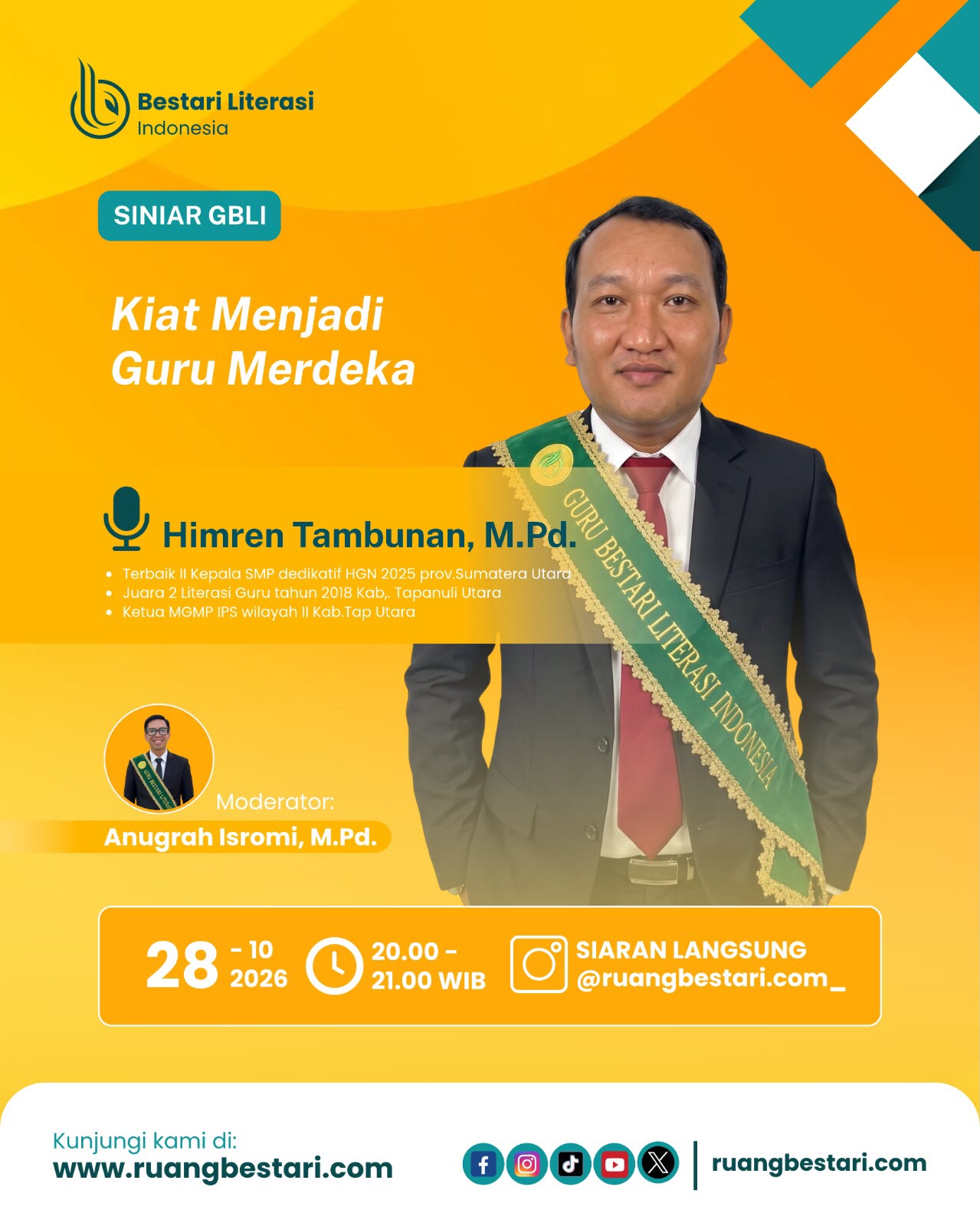 🎓✨KIAT MENJADI GURU MERDEKA Bagaimana menjadi guru yang inspiratif, kreatif, dan mampu…