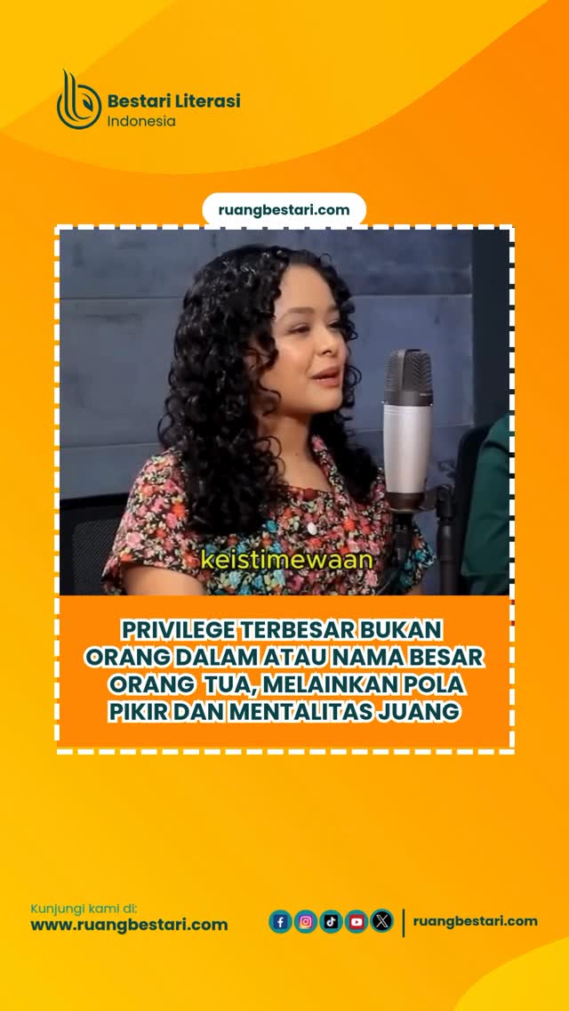 Privilege terbesar tidak selalu datang dari orang dalam atau nama besar orang…